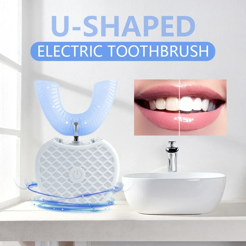 Teeth Whitening Blue Light - Elektryczna szczoteczka do zębów ultradźwiękowa dla