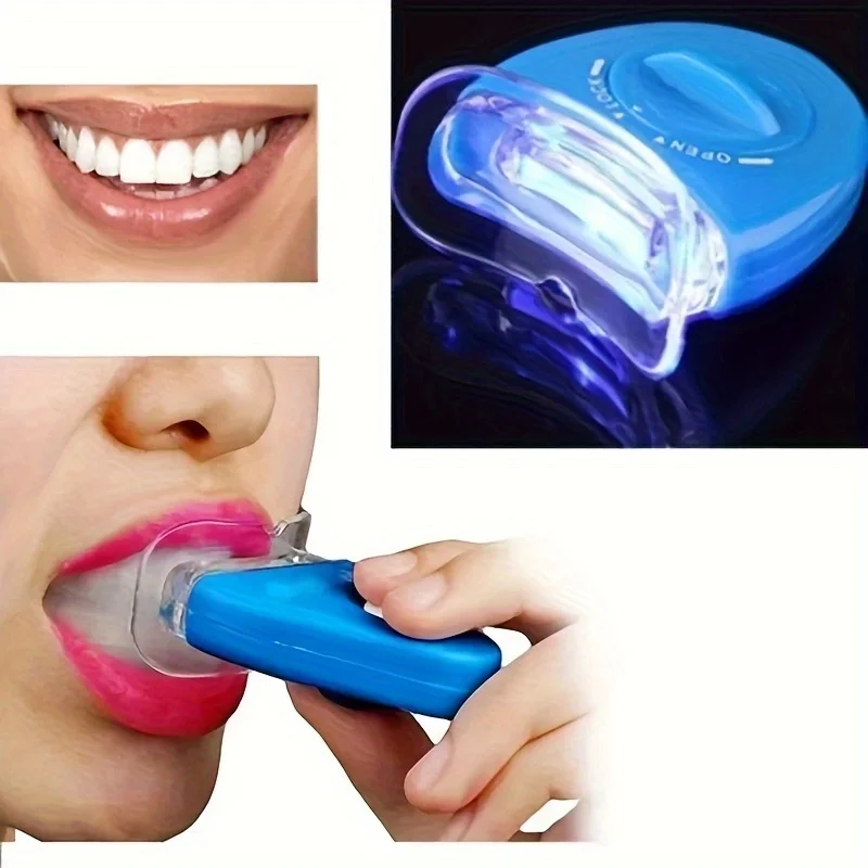 Teeth Whitening Uv Kit - Lampa LED do wybielania zębów, niebieskie