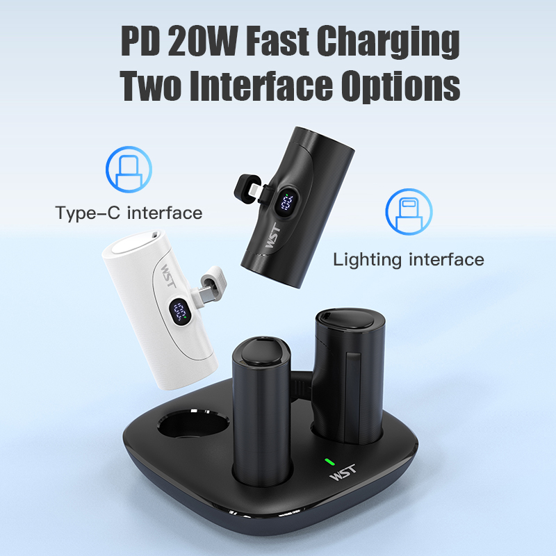 Led Mouth Tray - 4 szt. Przenośny Mini Power Bank