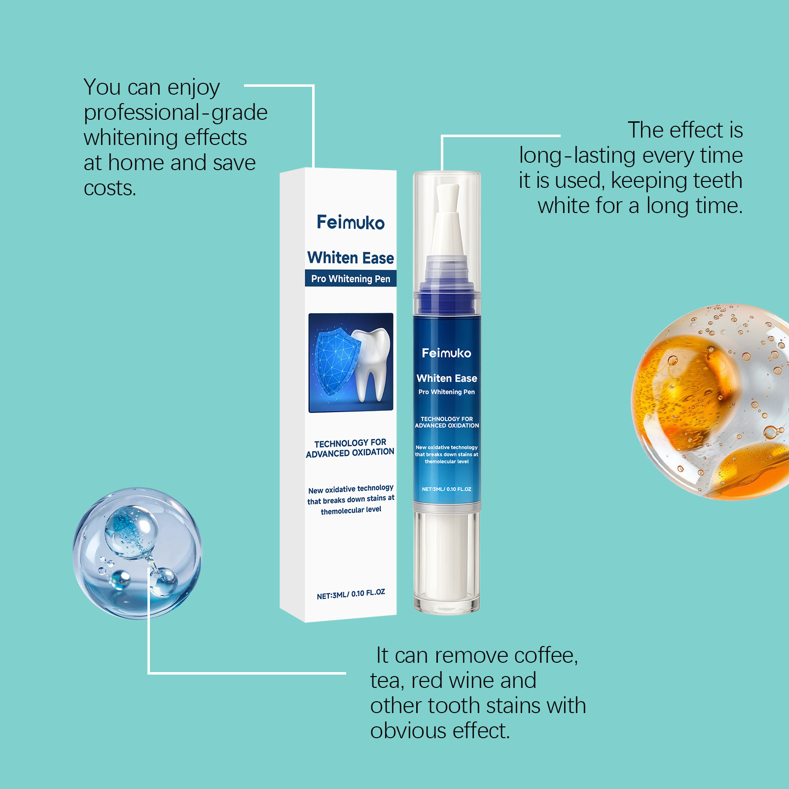 Feimuko 3mL Pro Whitening Pen  – Teeth Whitening Pens recenzja i cena