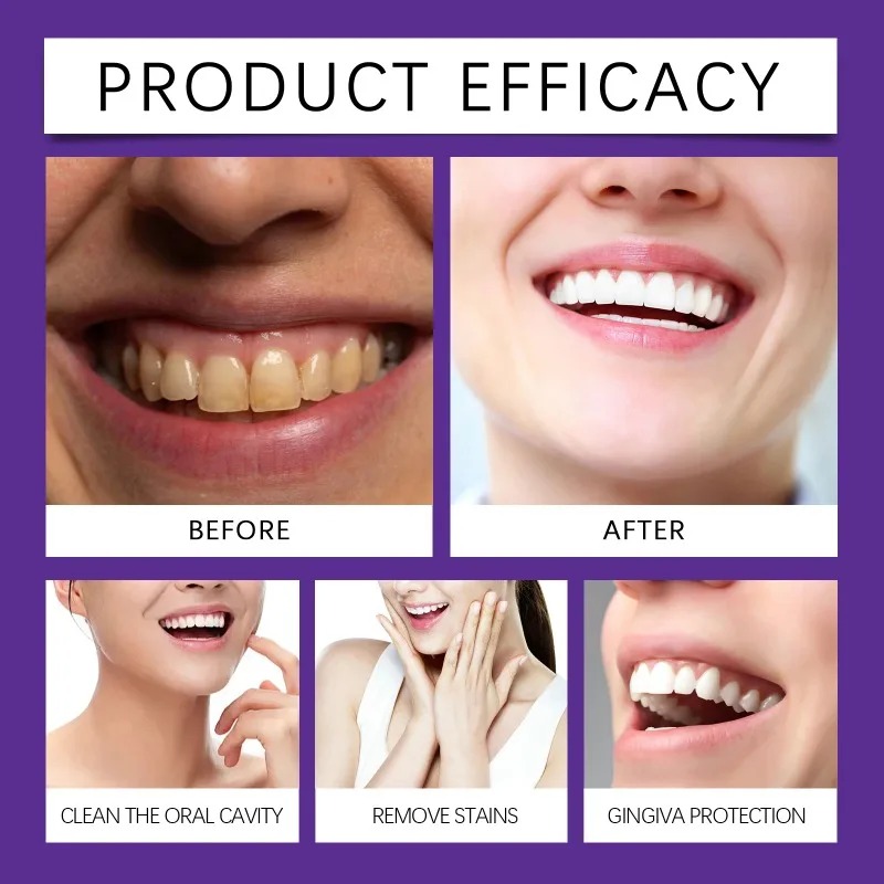 Fioletowy proszek mineralny do – Teeth Whitening Results recenzja i cena