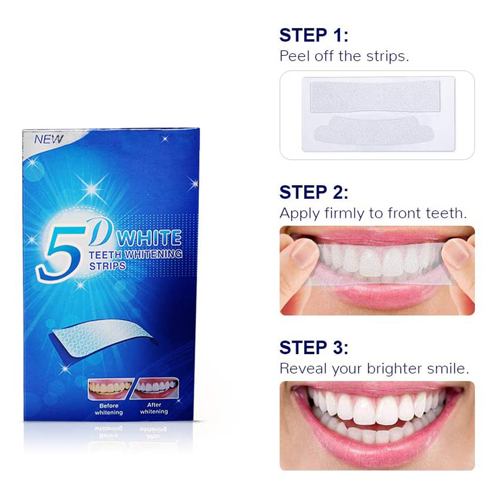 Paski do wybielania zębów 5D,  – Teeth Whitening Results recenzja i cena